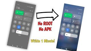 How to UNABLE control centre background blur in MIUI 12/12.5 || No ROOT No APP || 2022 ||