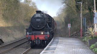 Black 5 45212 makes a thunderous ascent of Wilmcote bank | The Stratford Flyer - 08.03.25