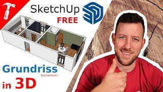 3D Grundriss - kostenloser Sketchup-Kurs