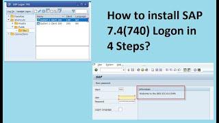 How to Install SAP GUI for Windows with SAP NetWeaver Version 7.4(740) ?