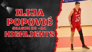 Ilija Popović #11 || KK Akademik || Season 23 - 24 || Highlights