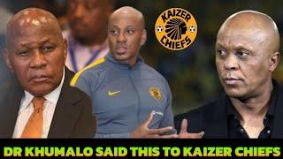 KHUMALO LEFT KAIZER MOTAUNG CRIYING | CHIEFS BAD NEWS