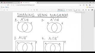 Shading Venn Diagrams