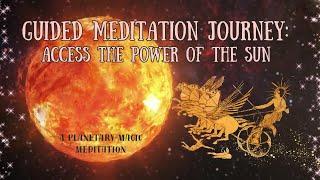 Planetary Magic Meditation: SUN POWER! Meditation Journey with Meg. Poetry by Parfait!