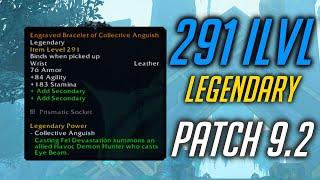 UPGRADE 291 ilvl LEGENDARY in 9.2, How DOUBLE LEGENDARIES work & How to get it.