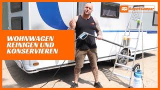 Wohnwagen / Wohnmobil außen reinigen und versiegeln - Nie wieder Waschbürste | [DIY-Tipp]