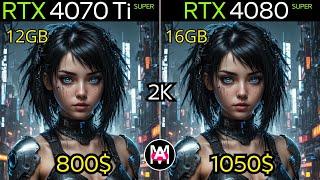 RTX 4070 TI SUPER VS RTX 4080 SUPER  : 1440P GAMING TEST