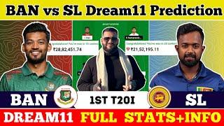 BAN vs SL Dream11 Prediction|BAN vs SL Dream11|BAN vs SL Dream11 Team|