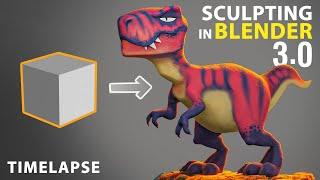 Sculpting a Dinosaur Character in Blender