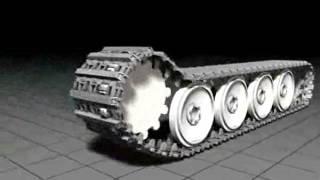Rigging a Detailed Tank Track using C4D, Expresso, and Mograph - Preview