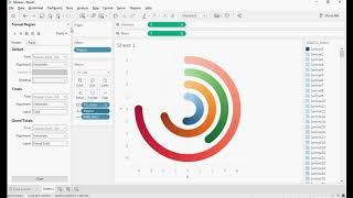 How to Create a Gradient Radial Bar Charts in Tableau Desktop