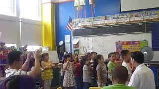 Lizzy & Miss Alvarez at PS214 Classroom