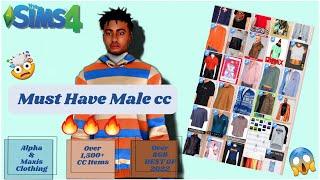 SIMS 4 URBAN MALE CC CLOTHING SHOWCASE/FOLDER! | BEST OF 2022 | FREE DOWNLOAD(1500+ items)