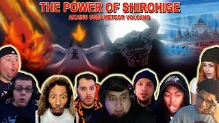 THE POWER OF SHIROHIGE!! AKAINU USES METEOR VOLCANO - Reaction Mashup One Piece