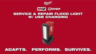 Milwaukee®  M12™ ROVER™ Service & Repair Floodlight w/ USB Charging