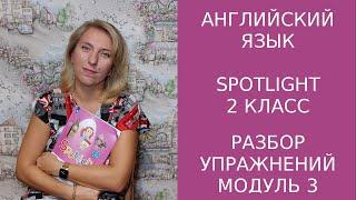 Постраничный разбор 3 модуля учебника Spotlight для 2 класса.