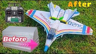 How To Make RC Plane Using Thermocol for beginner #rcplane  #diy  #thermocol // part 1//