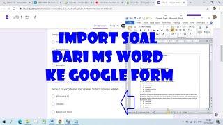 Cara Import Soal dari Word ke Google Form Dengan Form Builder
