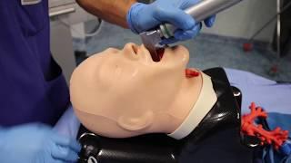 3. Insertion with a laryngoscope