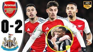 Arsenal vs Newcastle 0-2 Highlights & All Goals  EFL Cup 2025 | Semi-Final