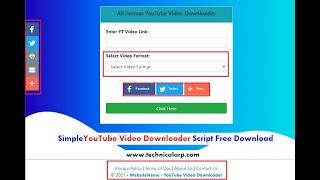 make Youtube video thamnail downloader website in blogger.youtube video downloader script  blooger