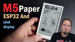 M5Paper ESP32 development board with EInk display