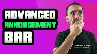 HOW TO ADD ANNOUNCEMENT BAR | SHOPIFY TUTORIAL