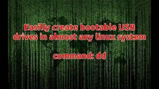 Create a bootable USB Image with the Linux dd command