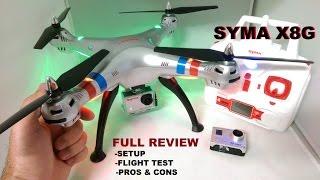 SYMA X8G Review - HD Quadcopter Camera Drone - [Setup - Flight Test - Pros & Cons]