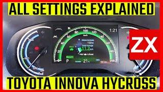 A Complete Guide to All Settings Explained Toyota Innova Hycross ZX O Top Model Hybrid 2024 #toyota