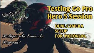 GO PRO HERO 5 SESSION | DUAL CAMERA SETUP FOR MOTOVLOG | ACTION CAMERA FOR MOTOVLOG