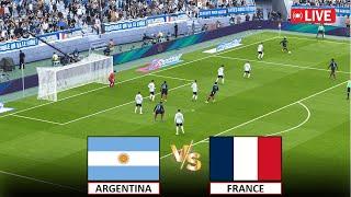 LIVE : ARGENTINA vs FRANCE I QUARTER FINAL I PARIS OLYMPIC 2024 MEN'S FOOTBALL I eFOOTBALL PES 21