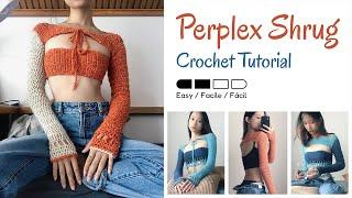 Crochet Shrug - In-depth Tutorial -  FREE Pattern XS/S/M/L/XL/XXL