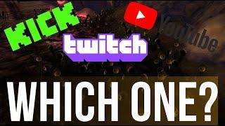 Twitch vs Kick vs YouTube - Which Should YOU Stream On?