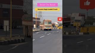 Real giant massive loaded truck with super horn on Indian roads #real #horn #best