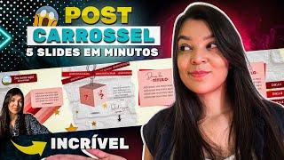  POST CARROSSEL no CANVA com 5 SLIDES em MINUTOS