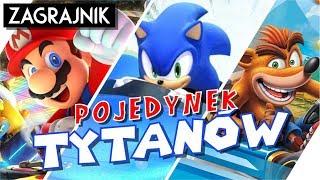 Mario vs Sonic vs Crash - POJEDYNEK gokartów!