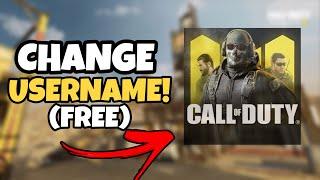 How to change username in cod mobile | Change your username in cod mobile for free!