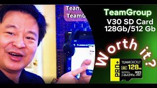 Does TeamGroup 128Gb or 512Gb V30 SD card record over 400mbs /50 MBs video files on Sigma FP cDNG?