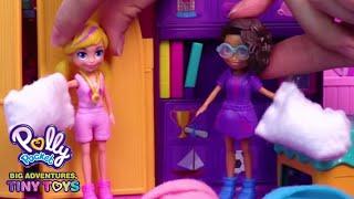 The Perfect SleepoverPolly Pocket Toy Play | Polly Pocket