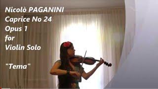 Niccolò Paganini Caprice 24 Opus 1 for Violin Solo