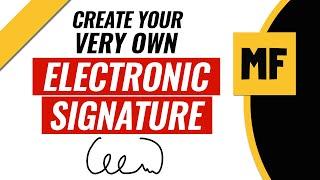 How to Create Electronic Signature |  Esignature