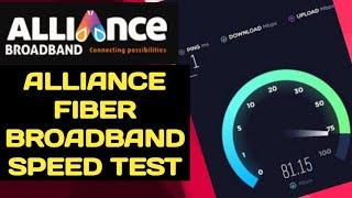 Alliance Broadband Speed Test|Alliance Broadband 70 Mbps Plan Speed Test|Technical Support Telecom