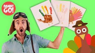 Turkey Hand Ideas For Thanksgiving!  | Arts and Crafts for Kids | Danny Go!