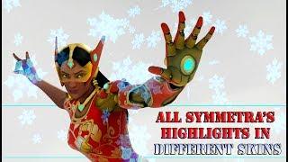 Overwatch || Symmetra Highlights || different skins on white background