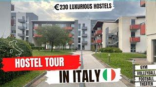 STUDENT HOSTELS IN ITALY || €230 PRIVATE ROOM IN TRENTO || Unbelievable Luxuries Revealed !!