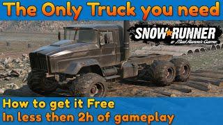Best Truck in Snowrunner for Free in less then 2 hours - How to get it??