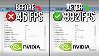  NVIDIA CONTROL PANEL: BEST SETTINGS TO BOOST FPS FOR GAMING  | Optimize NVIDIA ️
