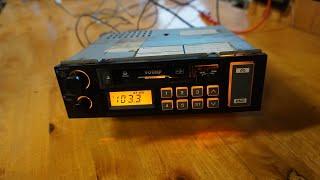 Clarion 900NP PE-9119A, old vintage car stereo radio and cassette player from 1986