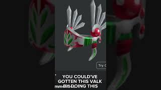 THIS IS HOW YOU COULDVE GOTTEN THIS VALK FOR FREE! #free #freerobloxitems #valkyrie